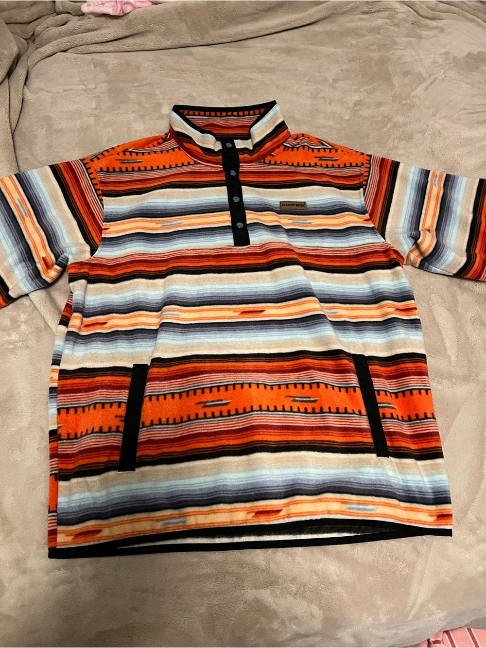 Cinch Men’s Aztec Quarter-Snap Pullover